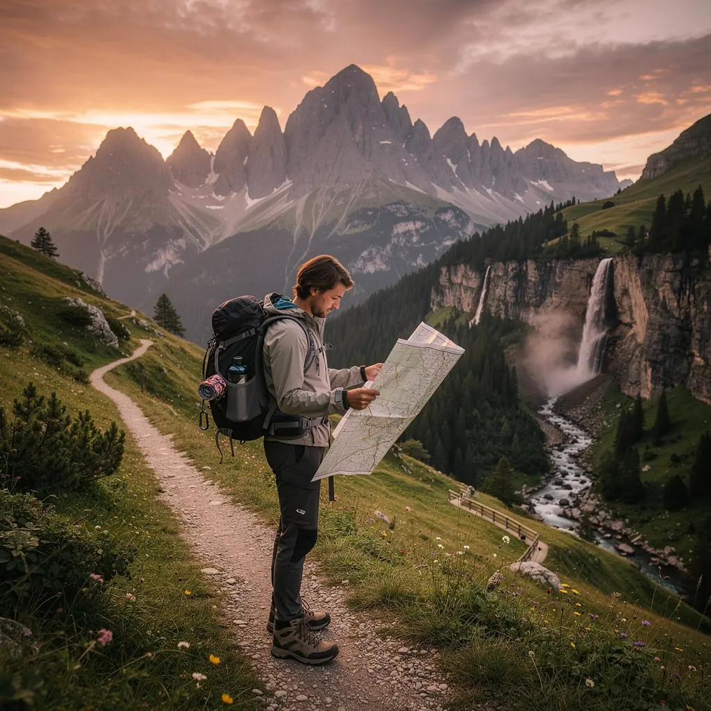 Eine malerische Landschaft mit grünen Wäldern und Bergen in Deutschland.
